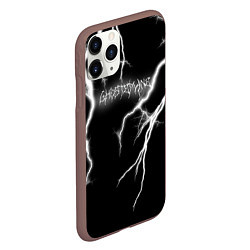 Чехол iPhone 11 Pro матовый GHOSTEMANE Lightning Гостмейн Молния Надпись, цвет: 3D-коричневый — фото 2