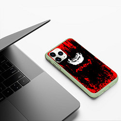 Чехол iPhone 11 Pro матовый Logo Berserk, цвет: 3D-салатовый — фото 2