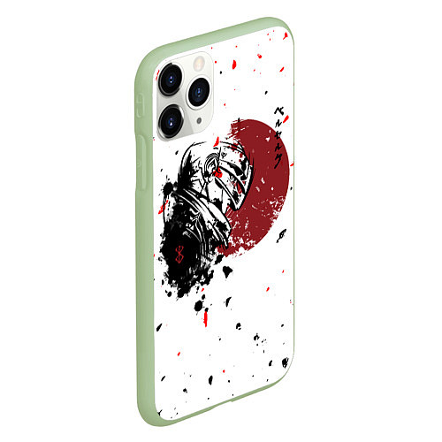 Чехол iPhone 11 Pro матовый Berserk Берсерк / 3D-Салатовый – фото 2