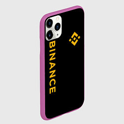 Чехол iPhone 11 Pro матовый БИНАНС ЛОГО КАРБОН BINANCE LOGO, цвет: 3D-фиолетовый — фото 2