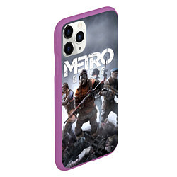 Чехол iPhone 11 Pro матовый МЕТРО ИСХОД АРТЁМ ,ЯДЕРНАЯ ЗИМА METRO EXODUS, цвет: 3D-фиолетовый — фото 2