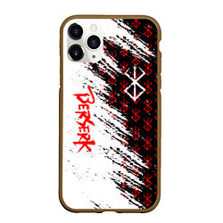 Чехол iPhone 11 Pro матовый Berserk Anime, цвет: 3D-коричневый