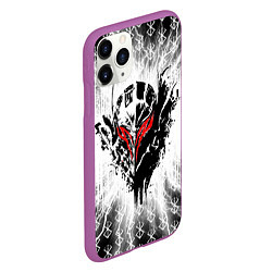 Чехол iPhone 11 Pro матовый Берсерк Berserk, цвет: 3D-фиолетовый — фото 2