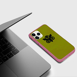 Чехол iPhone 11 Pro матовый Гвардия Смерти после Ереси цвет легиона, цвет: 3D-малиновый — фото 2