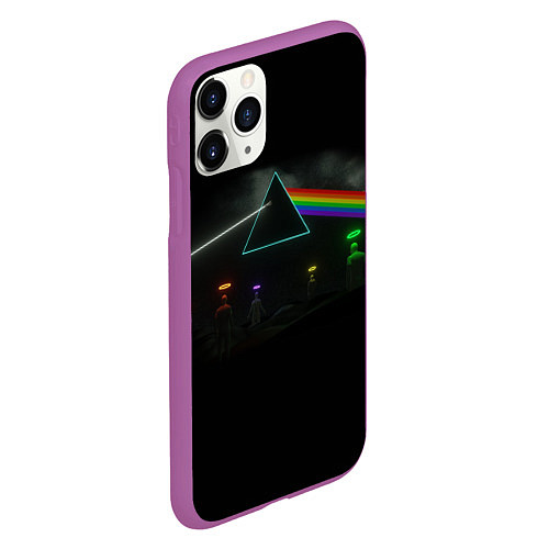 Чехол iPhone 11 Pro матовый ПИНК ФЛОЙД PINK FLOYD LOGO / 3D-Фиолетовый – фото 2