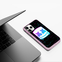 Чехол iPhone 11 Pro матовый MARSHMELLO NEON МАРШМЕЛЛО НЕОН, цвет: 3D-розовый — фото 2