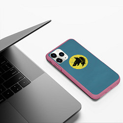 Чехол iPhone 11 Pro матовый Космические Волки цвет легиона 6, цвет: 3D-малиновый — фото 2