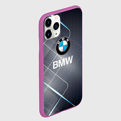 Чехол iPhone 11 Pro матовый BMW Logo, цвет: 3D-фиолетовый — фото 2