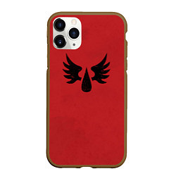 Чехол iPhone 11 Pro матовый Кровавые ангелы цвет легиона 9, цвет: 3D-коричневый
