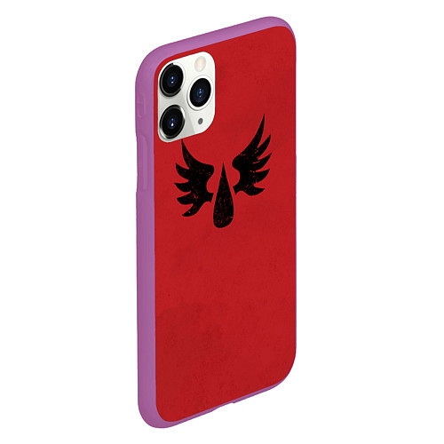 Чехол iPhone 11 Pro матовый Кровавые ангелы цвет легиона 9 / 3D-Фиолетовый – фото 2