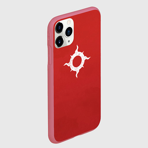 Чехол iPhone 11 Pro матовый Тысяча сынов до Ереси цвет легиона / 3D-Малиновый – фото 2