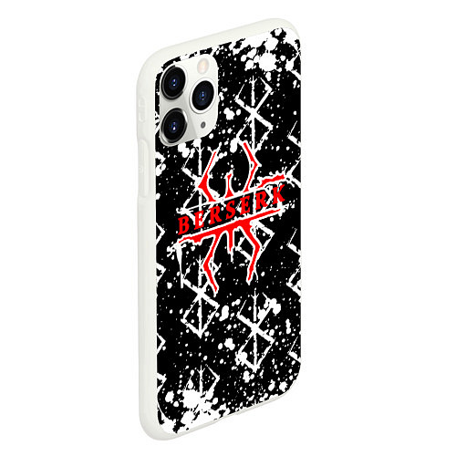 Чехол iPhone 11 Pro матовый Berserk Anime / 3D-Белый – фото 2