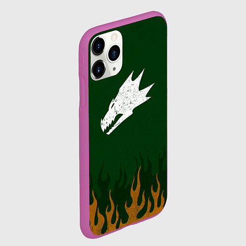 Чехол iPhone 11 Pro матовый Саламандры цвет легиона / 3D-Фиолетовый – фото 2