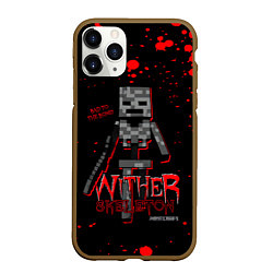 Чехол iPhone 11 Pro матовый WITHER SKELETON, цвет: 3D-коричневый