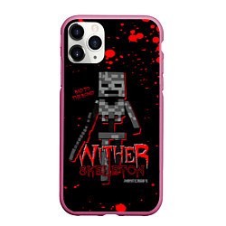 Чехол iPhone 11 Pro матовый WITHER SKELETON