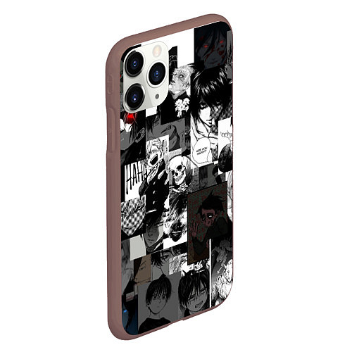 Чехол iPhone 11 Pro матовый Dead Inside Парни / 3D-Коричневый – фото 2