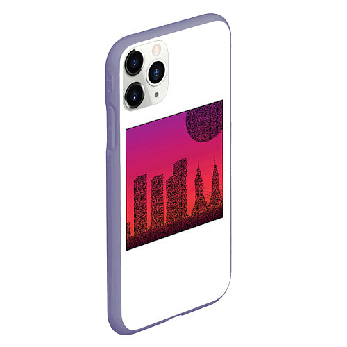 Чехол iPhone 11 Pro матовый QR-Town / 3D-Серый – фото 2