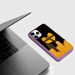 Чехол iPhone 11 Pro матовый WU-TANG CLAN CITY, цвет: 3D-фиолетовый — фото 2