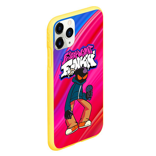 Чехол iPhone 11 Pro матовый Friday Night Funkin Fnf Bomb / 3D-Желтый – фото 2