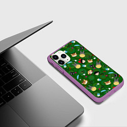 Чехол iPhone 11 Pro матовый Totoro&Kiki ALLSTARS, цвет: 3D-фиолетовый — фото 2