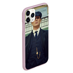 Чехол iPhone 11 Pro матовый Томас Шелби позирует, цвет: 3D-розовый — фото 2