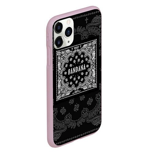 Чехол iPhone 11 Pro матовый Big Baby Tape x Kizaru: BANDANA / 3D-Розовый – фото 2