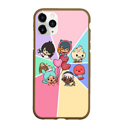 Чехол iPhone 11 Pro матовый TOCA BOCA WORLD HEROES ТОКА БОКА