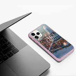 Чехол iPhone 11 Pro матовый Столичный замок, цвет: 3D-розовый — фото 2