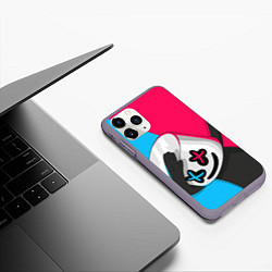 Чехол iPhone 11 Pro матовый New Marshmello, цвет: 3D-серый — фото 2