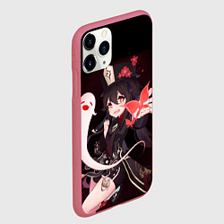 Чехол iPhone 11 Pro матовый HU TAO ХУ ТАО, цвет: 3D-малиновый — фото 2