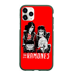 Чехол iPhone 11 Pro матовый Deadmones, цвет: 3D-темно-зеленый