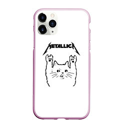 Чехол iPhone 11 Pro матовый Metallica Meowtallica