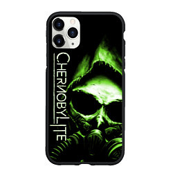 Чехол iPhone 11 Pro матовый Chernobylite, Чёрный сталкер, цвет: 3D-черный