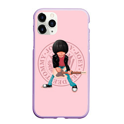 Чехол iPhone 11 Pro матовый Joey Ramone, цвет: 3D-сиреневый