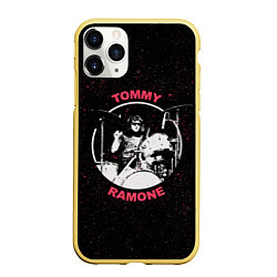Чехол iPhone 11 Pro матовый Tommy Ramone, цвет: 3D-желтый