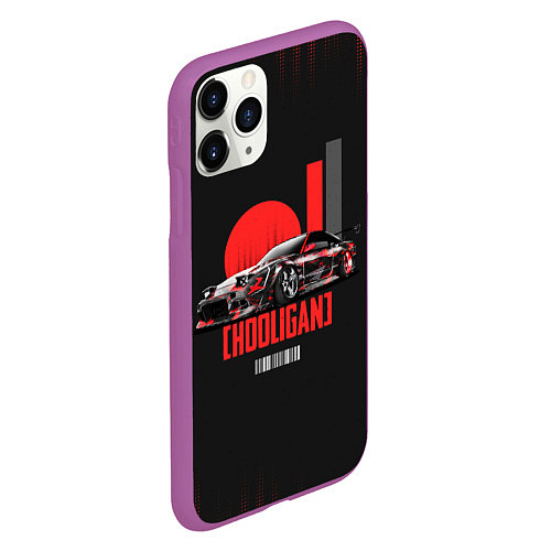 Чехол iPhone 11 Pro матовый HOOLIGAN HOONIGAN / 3D-Фиолетовый – фото 2