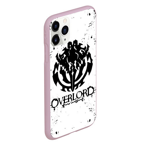 Чехол iPhone 11 Pro матовый OVERLORD паттерн / 3D-Розовый – фото 2