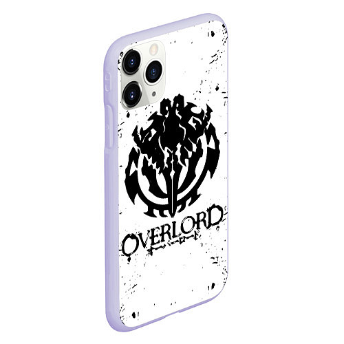 Чехол iPhone 11 Pro матовый OVERLORD паттерн / 3D-Светло-сиреневый – фото 2