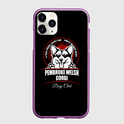 Чехол iPhone 11 Pro матовый Вельш-Корги Пемброк Corgi, цвет: 3D-фиолетовый