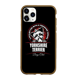 Чехол iPhone 11 Pro матовый Йоркширский Терьер Yorkshire Terrier