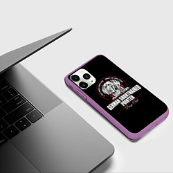 Чехол iPhone 11 Pro матовый Немецкий Курцхаар Kurzhaar, цвет: 3D-фиолетовый — фото 2