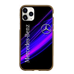 Чехол iPhone 11 Pro матовый MERCEDES-BENZ МЕРСЕДЕС-БЕНЗ ПУРПУРНЫЙ