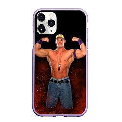 Чехол iPhone 11 Pro матовый John Jr, цвет: 3D-светло-сиреневый