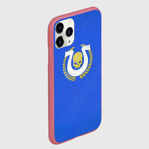 Чехол iPhone 11 Pro матовый Ультрамарины парадный вариант / 3D-Малиновый – фото 2