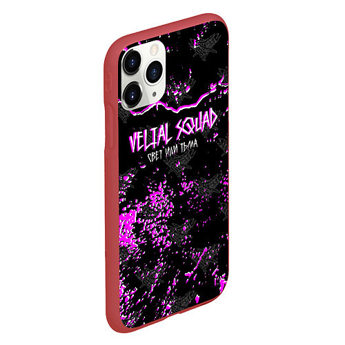 Чехол iPhone 11 Pro матовый VELIAL - SQUAD / 3D-Красный – фото 2