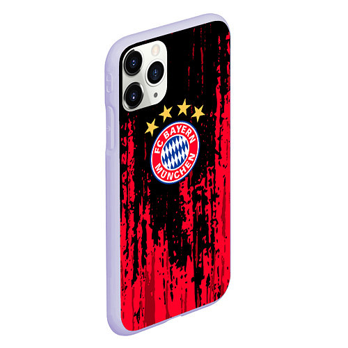 Чехол iPhone 11 Pro матовый Bayern Munchen: Бавария / 3D-Светло-сиреневый – фото 2