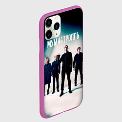 Чехол iPhone 11 Pro матовый Состав группы Мумий Тролль, цвет: 3D-фиолетовый — фото 2