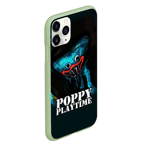 Чехол iPhone 11 Pro матовый Poppy Playtime / 3D-Салатовый – фото 2