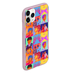 Чехол iPhone 11 Pro матовый BTS БТС БИТИЭС АРТ ВСЕ УЧАСТНИКИ, цвет: 3D-розовый — фото 2