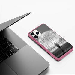 Чехол iPhone 11 Pro матовый DEATH STRANDING PRESIDENT USA, цвет: 3D-малиновый — фото 2
